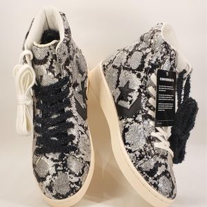 Converse / Pro Leather Snake Pattern Sequin Hi-Top